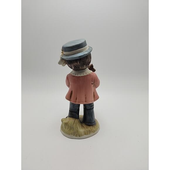 Vintage Homco Little Boy with Toy Rocking Horse 6" Porcelain Figure #1419 Statue - Picture 5 of 8